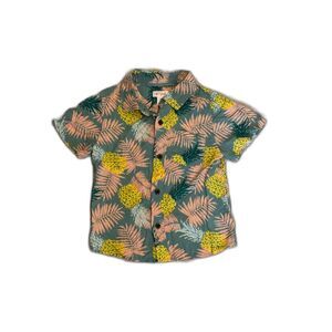 Cat & Jack - Hawaiian Shirt - Pineapple Print - 4T